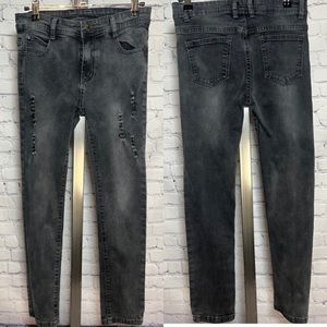 EUC FREDD MARSHALL Boy's Skinny Ripped Distressed Stretch Slim Fit Denim Jeans